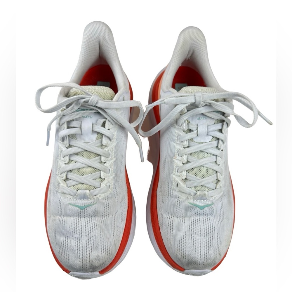 Hoka One One Mach 4 Women’s Size 8 B Running Sneakers Shoes 1113529 White Fiesta - Picture 6 of 15